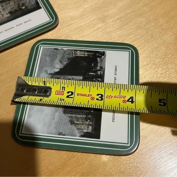 London Scenes Beverage Coasters Cork Backed Set of Set Of 6 England Vintage - Picture 7 of 7